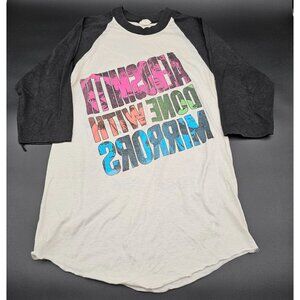 VTG Aerosmith Done With Mirrors Authentic Concert Tour Raglan Shirt 1986 Sz M